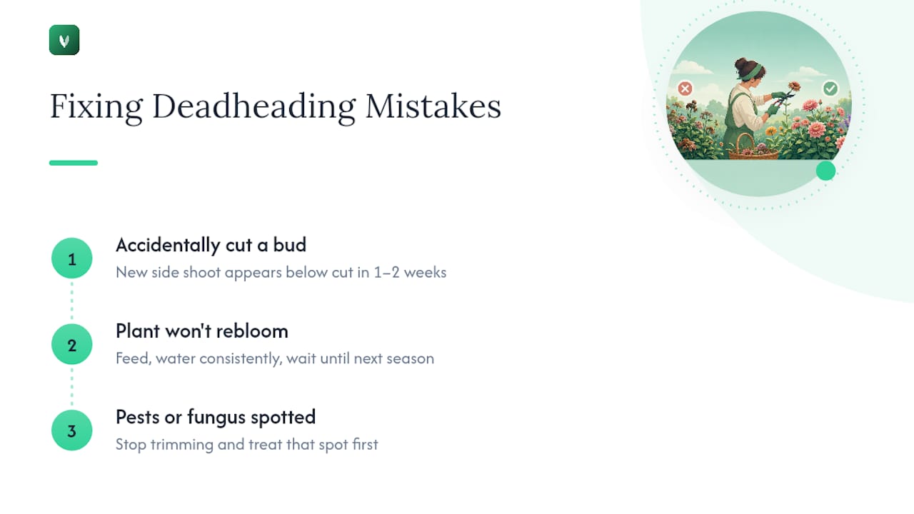 Deadheading mistake recovery paths