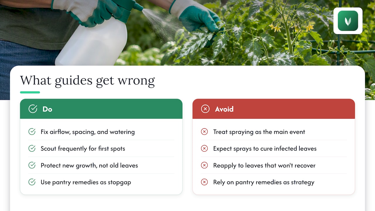 What the guides get wrong about powdery mildew — overview diagram