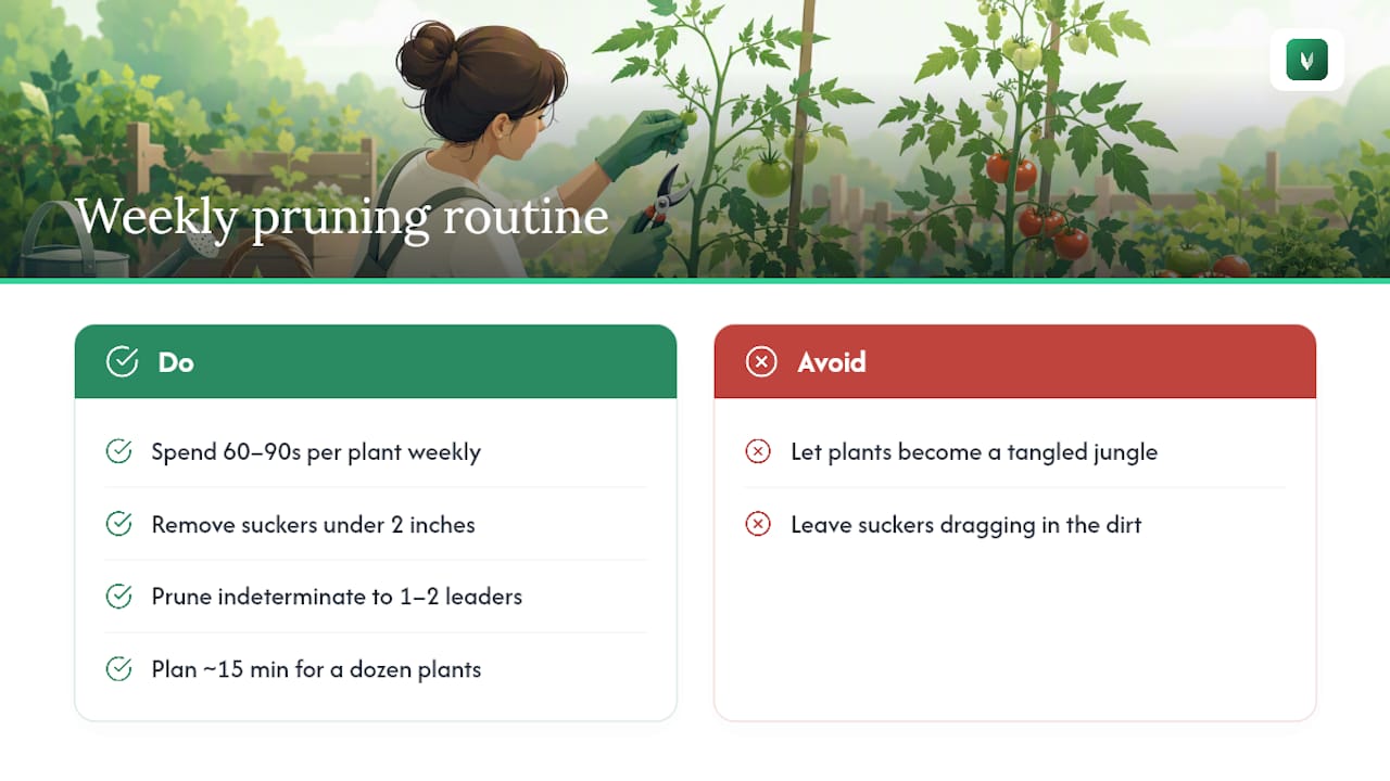 My Own Weekly Routine for Keeping Suckers in Check — overview diagram