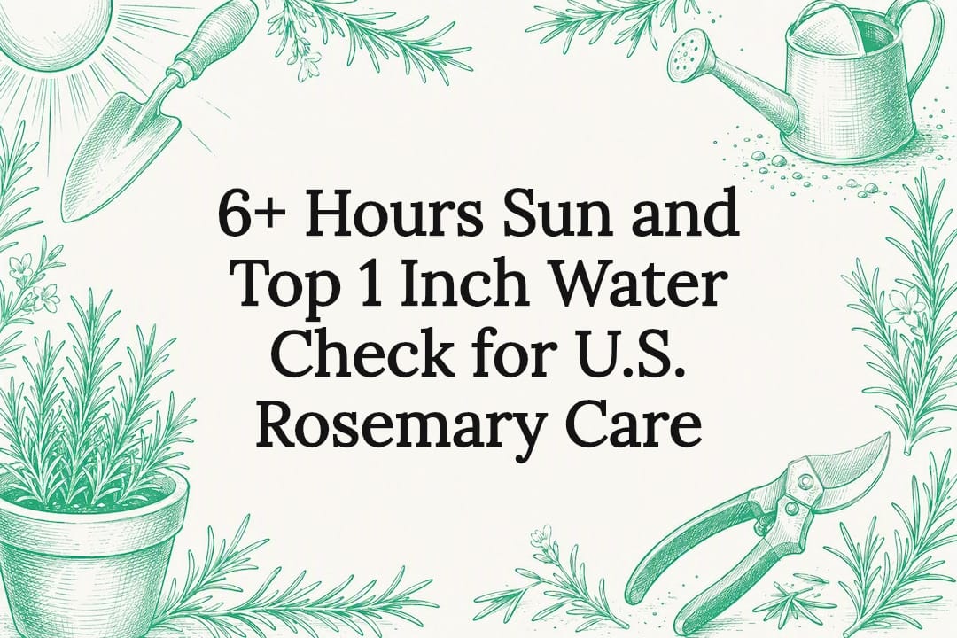 Decorative rosemary care title card